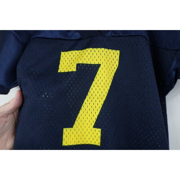 Vintage 90s Y2K Toddler 2T 3T University of Michigan Football Jersey Blue #7 USA - Picture 6 of 14